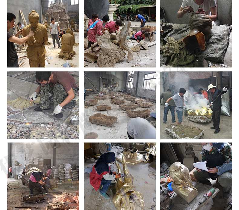銅雕塑廠家，銅雕塑鑄造流程，銅雕塑定制