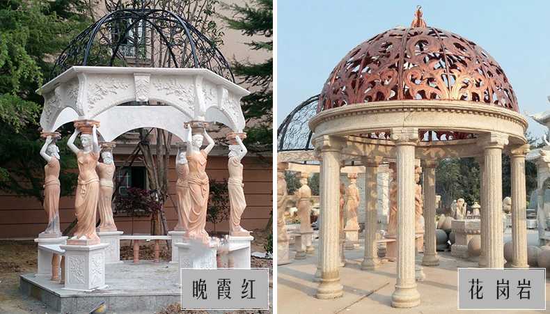 歐式景觀涼亭，大理石涼亭，石雕景觀涼亭
