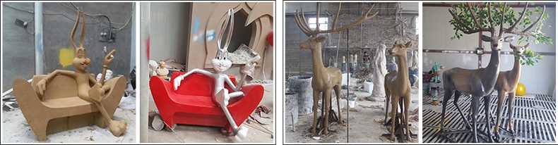 玻璃鋼雕塑制作流程，仿真景觀雕塑廠家