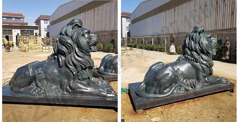 匯豐銀行銅獅子，銅雕塑廠家，歐式銅獅子