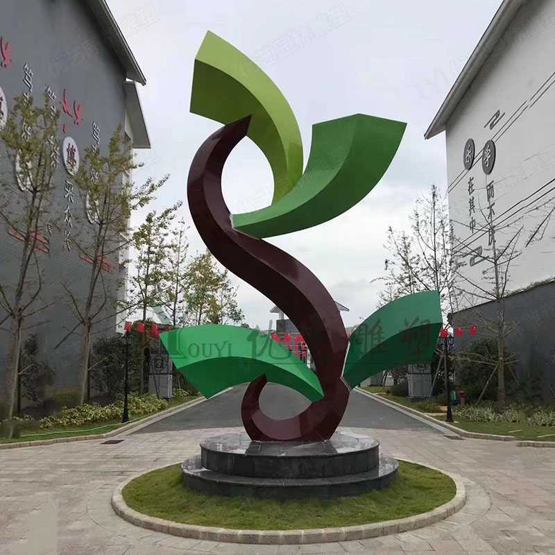 茶葉不銹鋼雕塑制作 茶葉不銹鋼雕塑制作