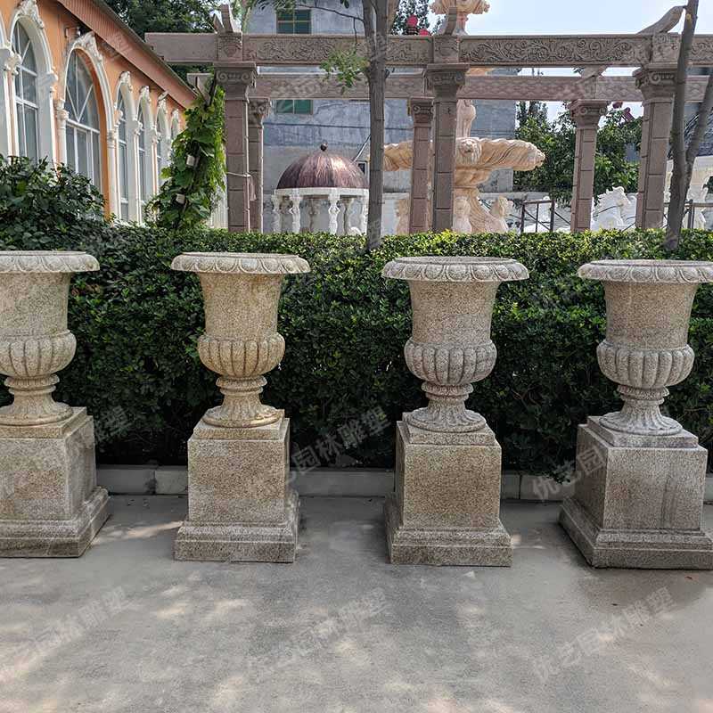 花園景觀花盆,花崗巖花盆